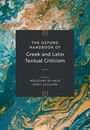 Wolfgang David Cirilo De Melo: The Oxford Handbook of Greek and Latin Textual Criticism, Buch