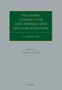 Grünes Textfeld: "The Global Compact for Safe, Orderly and Regular Migration, A Commentary". Herausgeber: Vincent Chetail.
