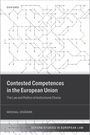 Buchcover: "Contested Competences in the European Union" von Michal Ovádek. Grafik mit Linien und Punkten im Hintergrund.