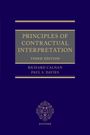 Text: Principles of Contractual Interpretation, Third Edition von Richard Calnan und Paul S. Davies. Unten ein Oxford-Logo.