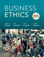 "Business Ethics, Sixth Edition" von Andrew Crane, Dirk Matten, Sarah Glozer, Laura Spence. Straßenszene mit digital markierten Gesichtern.