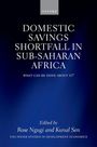 : The Domestic Savings Shortfall in Sub-Saharan Africa, Buch