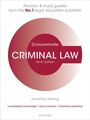 Jonathan Herring: Criminal Law Concentrate, Buch