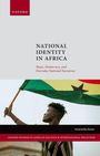 „National Identity in Africa“, Buchcover mit einer Person, die eine Flagge schwenkt.