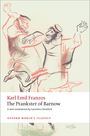 „Karl Emil Franzos, The Prankster of Barnow, Oxford World's Classics“. Skizze von zwei tanzenden, lachenden Männern.