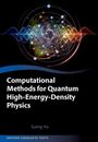 "Computational Methods for Quantum High-Energy-Density Physics" – Dynamische, bunte Wellen und Partikel auf schwarzem Hintergrund.