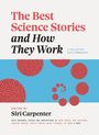 "The Best Science Stories and How They Work" steht in großen Buchstaben. Es gibt rote, texturierte Kreise auf blauem Hintergrund.
