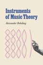 "Instruments of Music Theory" von Alexander Rehding. Rosa geometrische Muster und eine Hand, die eine Linie berührt.