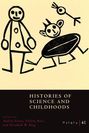 "Histories of Science and Childhoods" in großen Buchstaben, darunter sind Strichfiguren, die spielende Kinder darstellen.