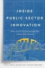 "Inside Public-Sector Innovation: How Local Governments Put Ideas into Action" auf einem blauen Hintergrund mit Stadtplanzeichnung.