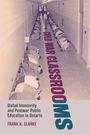 "Cold War Classrooms", Schüler ducken sich im Flur, Text: "Global Insecurity and Postwar Public Education in Ontario".