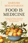 Buchtitel: "Food is Medicine" von Dariush Mozaffarian. Illustration zeigt Orangen und Zitronen in einer Schale mit Blättern.