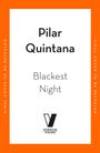 "Final cover to be revealed" an den Rändern. Pilar Quintana, Blackest Night. Unten ein Penguin Viking-Logo auf weißem Hintergrund.