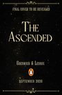 "Final Cover to be Revealed. The Ascended. Grenwich & Lennox. September 2026." In der Mitte ein Pinguin-Logo. Hintergrund: Sternenhimmel.