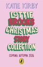 "Katie Kirby, Lottie Brooks Christmas Story Collection, Coming Autumn 2026." Illustration mit rosa Hintergrund und Pinguin-Logo.
