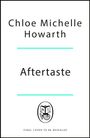Chloe Michelle Howarth, Aftertaste. Illustration: ein Logo mit einem Buch und Fisch. Text: FINAL COVER TO BE REVEALED.