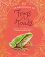 „AN ANTHOLOGY OF Frogs AND Toads“. Ein hellgrüner Frosch vor floralem Muster. Autor: Chris Mattison.