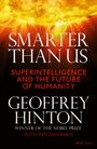 "Smarter Than Us: Superintelligence and the Future of Humanity" von Geoffrey Hinton. Flammendes Sonnenmuster.