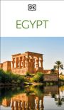 Text: "EGYPT", Logo: "DK". Antiker Tempel am Flussufer mit Palmen, klarer, blauer Himmel.