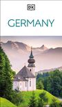 Text: GERMANY, DK Logo oben. Gemälde einer Kirche auf einem Hügel mit Bergen im Hintergrund.