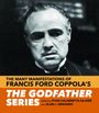 Oben: "The Many Manifestations of Francis Ford Coppola's The Godfather Series". Unten: Schwarz-Weiß Porträt eines Mannes.