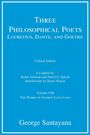 George Santayana: Three Philosophical Poets, Buch