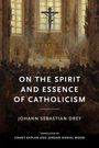 „ON THE SPIRIT AND ESSENCE OF CATHOLICISM“, Johann Sebastian Drey, Gemälde eines Kircheninneren mit Kreuz und Altar.