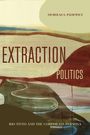 "Extraction Politics" von Nicholas S. Paliewicz. Texturierte Landschaft mit geschwungenen Linien in Erdtönen.