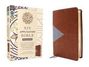 Zondervan: NIV Application Bible, Personal Size, Leathersoft, Brown/Blue, Red Letter, Comfort Print, Buch