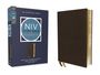 : NIV Study Bible, Fully Revised Edition (Study Deeply. Believe Wholeheartedly.), Genuine Leather, Calfskin, Brown, Red Letter, Comfort Print, Buch
