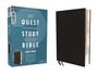 Zondervan: Niv, Quest Study Bible, Large Print, Bonded Leather, Black, Comfort Print, Buch