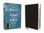 : Niv, Quest Study Bible, Large Print, Bonded Leather, Black, Thumb Indexed, Comfort Print, Buch