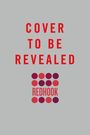 Text: "COVER TO BE REVEALED" und "REDHOOK". Darunter ein Muster aus roten und violetten Kreisen auf grauem Hintergrund.