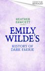 "Emily Wilde's History of Dark Faerie" in blauer Schrift auf lila Hintergrund, oben rechts "Cover to be revealed".
