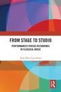 "FROM STAGE TO STUDIO" steht zentral. Bunte geometrische Formen zieren den Hintergrund. Unten ein Logo.