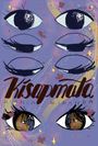 Text: „Kisapmata, Bianca Miranda.“ Illustration: Mehrere stilisierte Augen, teils geschlossen, auf lila Hintergrund.