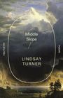 "Middle Slope" und "Lindsay Turner" in eleganter Schrift, vor einem dramatischen Landschaftsgemälde mit Bergen und Wolken.