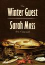 "Winter Guest" Sarah Moss. Eine Illustration mit Fisch, Katze, Krebsen und Muscheln auf einem Tischarrangement.