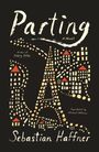 „Parting: A Novel“ von Sebastian Haffner, übersetzt von Michael Hofmann. Illustration mit stilisierten Stadtlichtpunkten.