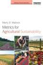 Marty D Matlock: Metrics for Agricultural Sustainability, Buch
