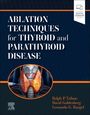 „ABLATION TECHNIQUES for THYROID and PARATHYROID DISEASE“, Illustration einer Schilddrüse mit Ablation.