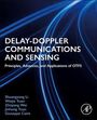 "Delay-Doppler Communications and Sensing: Principles, Advances, and Applications of OTFS." Blaue Lichtbögen im Hintergrund.