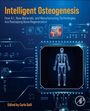 "Intelligent Osteogenesis: How A.I. and new technologies reshape bone regeneration" Text mit Mensch-Skelett in digitalem Rahmen.