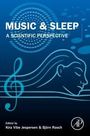 "Music & Sleep: A Scientific Perspective." Herausgeber: Kira Vibe Jespersen & Björn Rasch. Illustration: Kopf, Notenschlüssel.