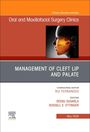 "Management of Cleft Lip and Palate" steht groß auf grauem Hintergrund. Rechts ein Profilbild mit sichtbarem Schädel.