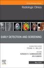 Early Detection and Screening, An Issue of Radiologic Clinics of North America, Buch