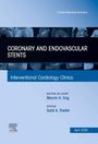 Oben steht "Clinics Review Articles". Darunter "Coronary and Endovascular Stents". Unten Namen und Titel der Herausgeber. 
