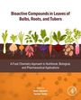 "Bioactive Compounds in Leaves of Bulbs, Roots, and Tubers." Illustration von Pflanzen in Erde, bunte Wurzeln sichtbar.