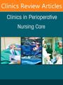 "Clinics Review Articles: Clinics in Perioperative Nursing Care" steht oben. Darunter drei Bilder von Operationen und Pflege.