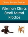 Text: "Clinics Review Articles", "Veterinary Clinics Small Animal Practice". Ein liegender brauner Hund und eine stehende rot-weiße Katze.